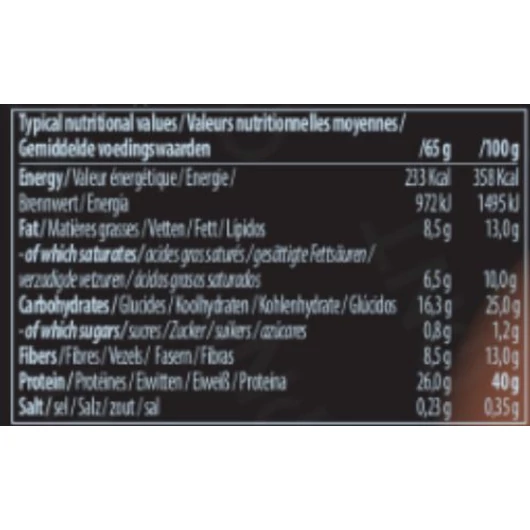 QNT METAPURE 40% Protein Crunchy Bar 65g Creamy Strawberry