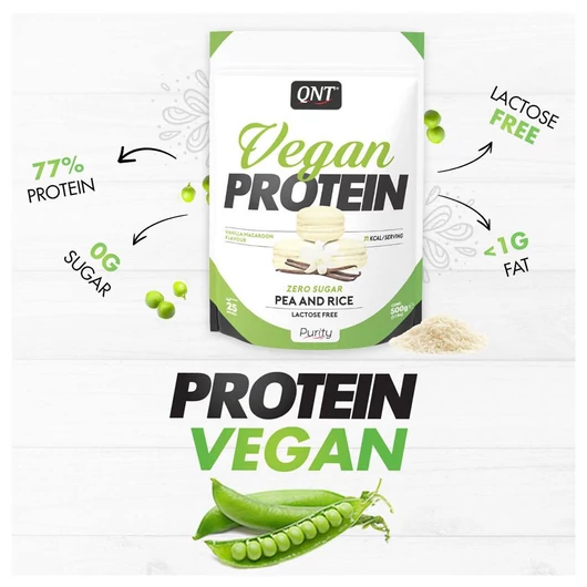 QNT Vegan Protein 500g Chocolate-Muffin