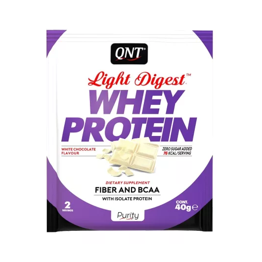 QNT Light Digest Whey Protein 40g White Chocolate