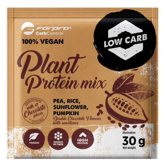 Forpro 100% Vegan Plant Protein Mix 30g - Double Chocolate