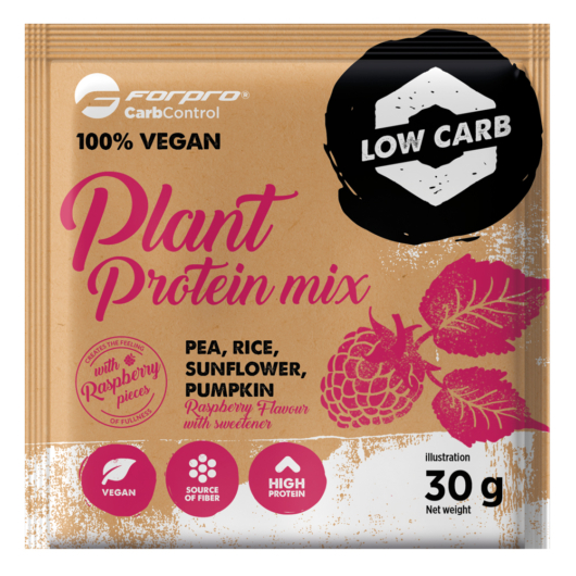 Forpro 100% Vegan Plant Protein Mix 30g - Raspberry